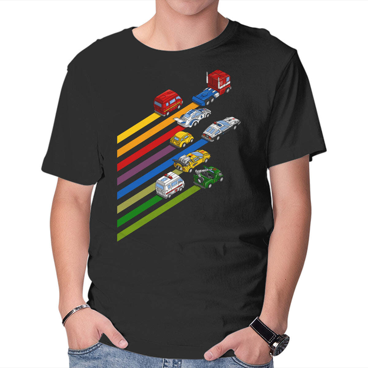 Unisex Crew Neck T-Shirt Let s Roll Out Graphic Short Sleeve Casual Tee S