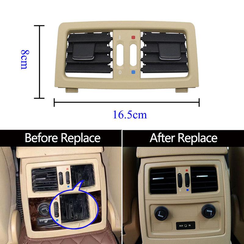 LHD RHD Car Rear Air Conditioner AC Vent Grille Outlet Panel Cover For BMW 5 Series E60 E61 545i 550i 2003-2009 64226957974