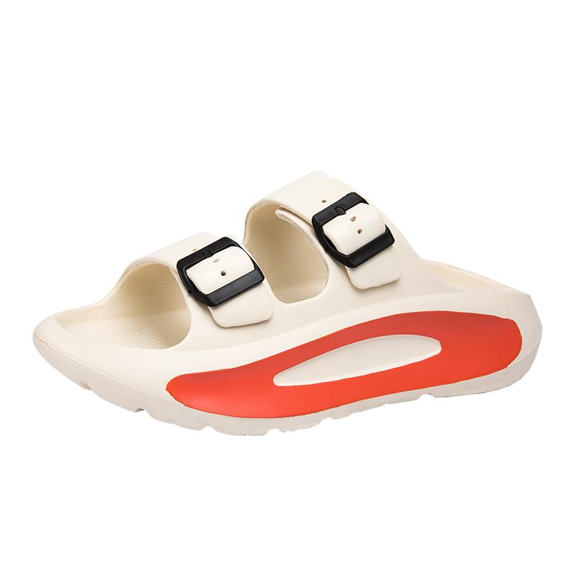 Herre- og dame nye sommer lette pustende sklisikre sandaler utendørs strandtøfler par familie baderom flip-flops