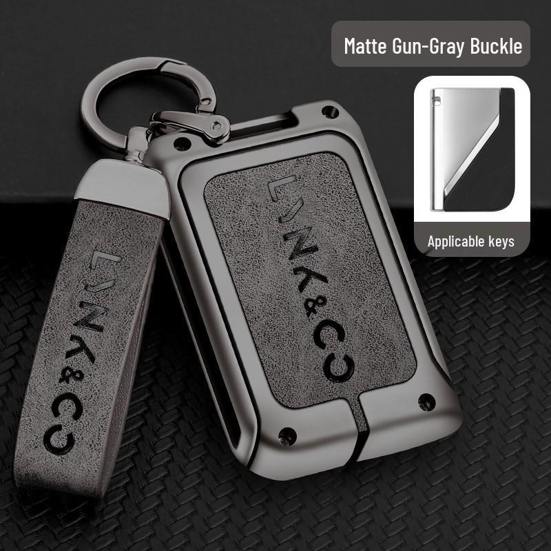 Compatible Lynk&Co 010203+05+0609 Metal Car Key Cover