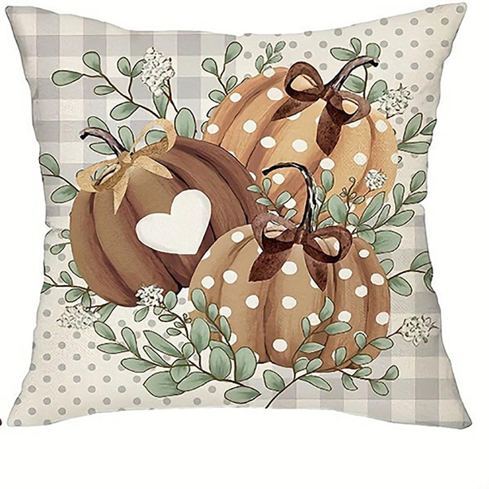 

Привет Тыквенный узор НаволочкаПодходит для дивана автомобиля спальни декоративная наволочка на подушку 16x16Inch