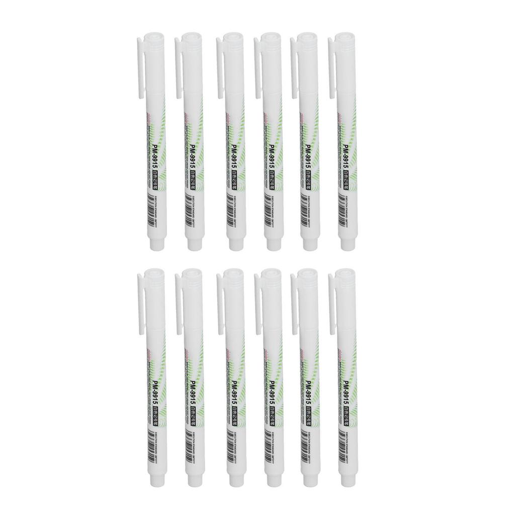 12 Pcs Marker Pens DIY Fine Nib Quick Drying White Drawing Pen Blackboard Marker