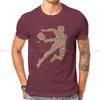 Pickleball Sport Kreatives T-Shirt für Männer Spieler Polka Dot Basic T-Shirt Personalisierbar Geburtstagsgeschenke Oberteile