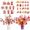 2026 Chinese New Year Hanging Decorations Red Spring Festival Hanging Ornament Pendants Chinese Horse New Year Party Supplies