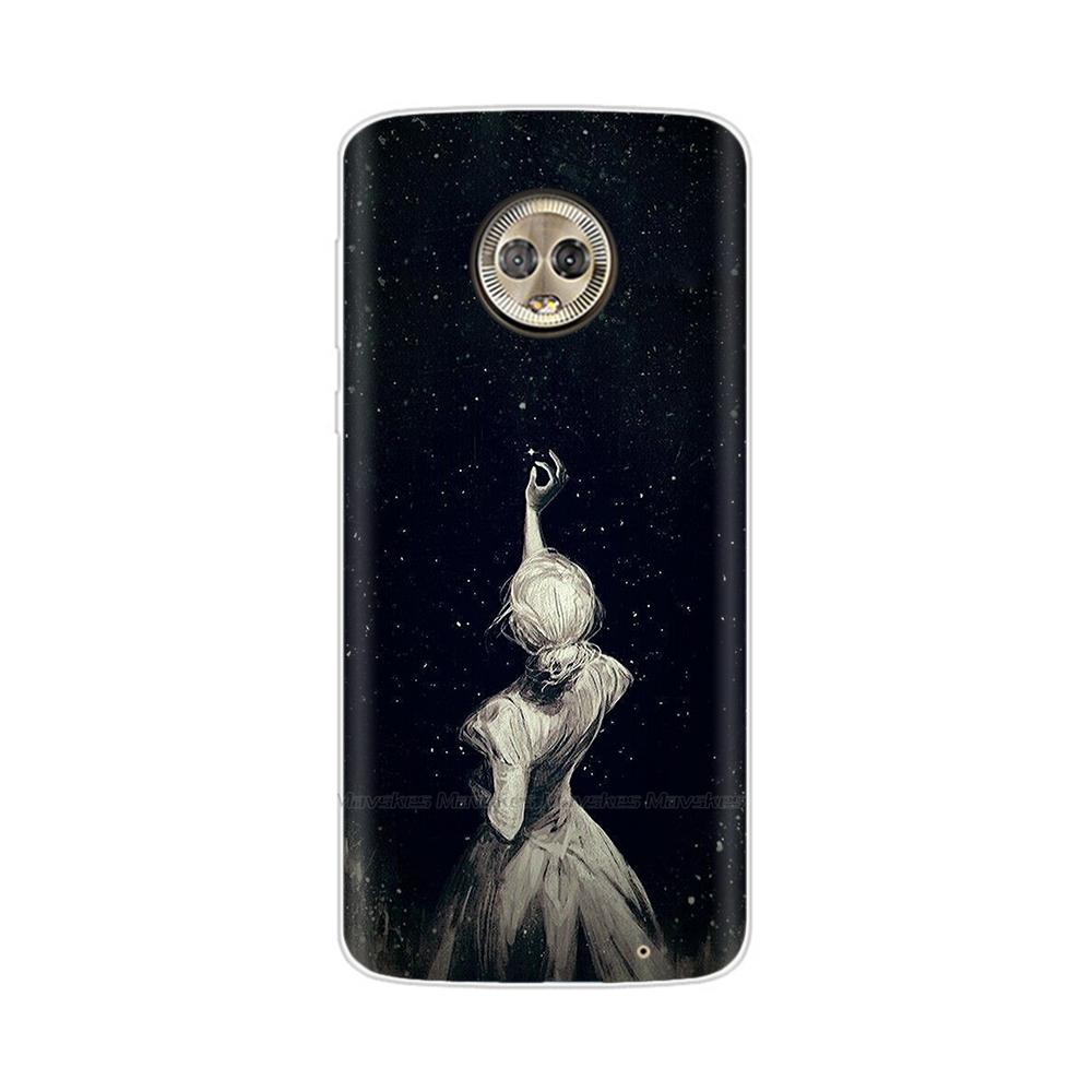 For Moto G6 Play Case TPU Soft Paint Animal Silicone Clear Cover for Motorola Moto G6 Play Plus G6Play Cases Protective Shell