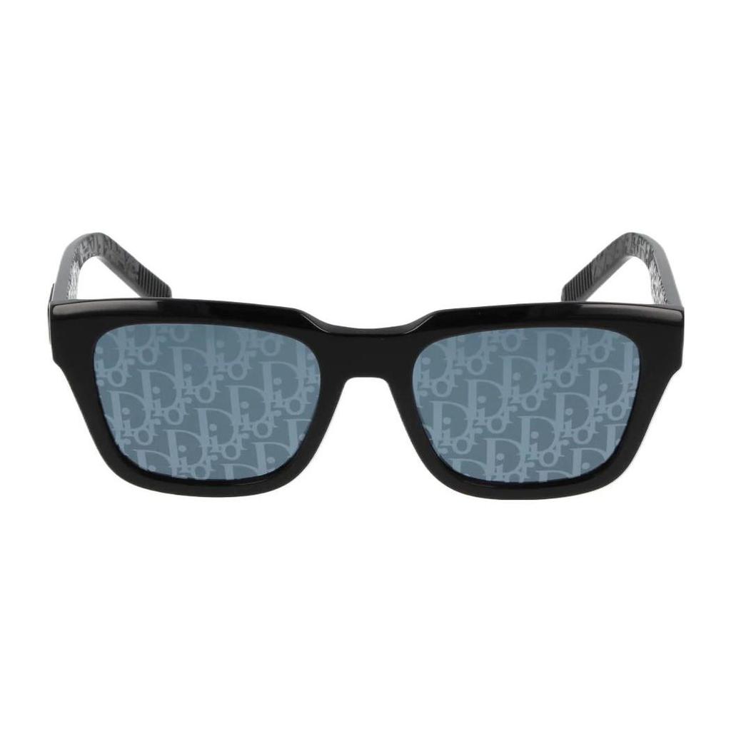 Dior Letter Logo Rectangular Sunglasses Unisex sunglasses Black DIORB23S1I10B8
