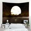 Ocean Moon Přírodní scenérie Dekorativní tapiserie Bohemian Hippie Wall Dekorativní tapiserie Domácí dekorativní tapiserie Tapiserie