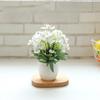Artificial Flowers Potted Fake Plant Bonsai In Pot Garden Decor
