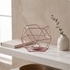Minimalist Geometric Candle Holder | Modern, Wire Holder, for Tabletop Black