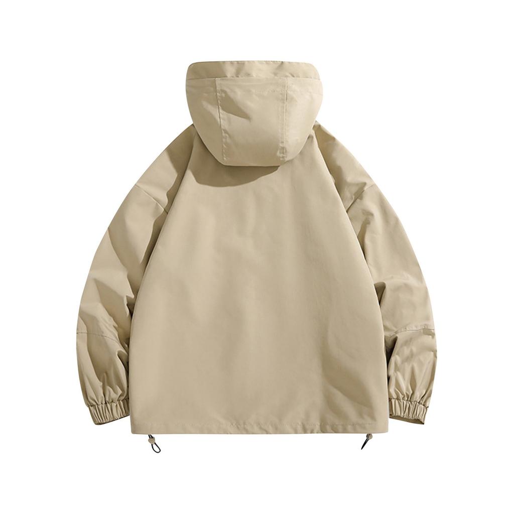 Men's Spring And Hooded Jacket Men's Water-repellent Windproof All-match Trendy Outdoor Clothing Fashion Jacket