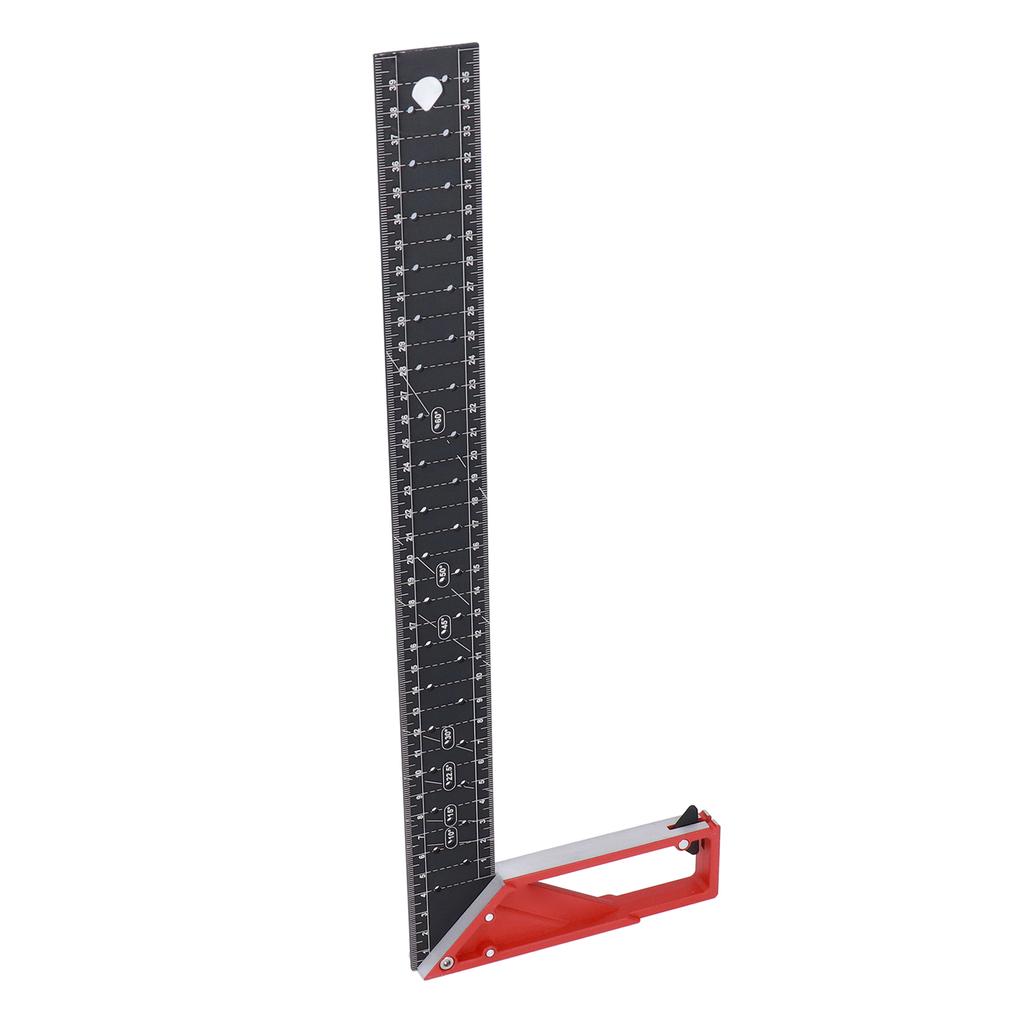 Woodworking Straight Angle Ruler 30 Degrees  45 Degrees  90 Degrees  3mm Thickness Adjustable High Accuracy Universal for