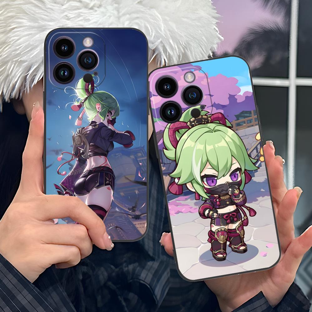 Game GI Kuki Shinobu Mobile Phone Case for iPhone 17 16 15 14 13 12 11 X XR XS 8 7 Air Pro Max Plus Mini Colorful Cover Pretty