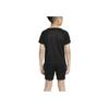 Nike Logo Print Casual Short Sleeve Shorts Set Kids Sets Black DH9484-011