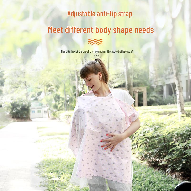 Bawełniany Letni Pokrowiec do Karmienia Piersią i Kardigan Maskujący