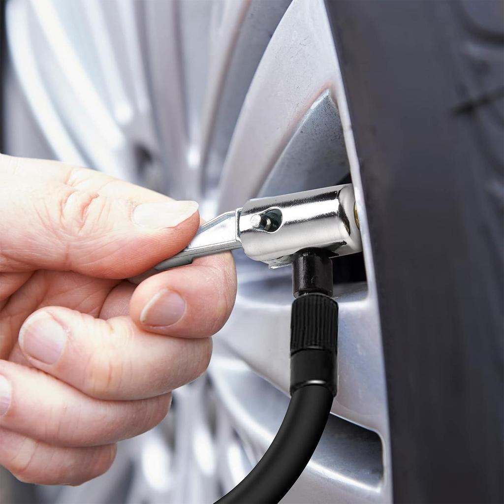 Luftpumpe Adapter Schnellkupplung Kein Leck Zubehör Aufblasbarer Adapter Reifendruckmesser Düse für LKW Fahrzeug Wohnmobil Auto
