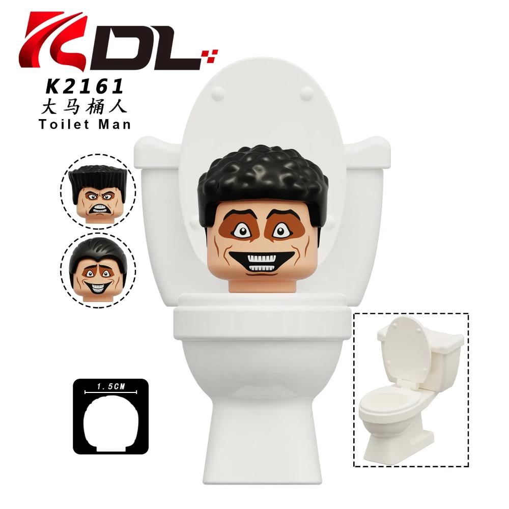 Skibidi Toilet MOC Abstract Robot Building Blocks Compatible With LEGO Monitor TV Man Delicate Figures Mini Model Bricks Toys