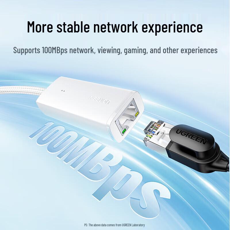 Ugreen CM650 USB to RJ45 100Mbps Ethernet Adapter