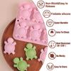 6-Cavity Turtle Silicone Mold, Food Grade Baking Pan for Mousse, Cake, Soap, Candle, DIY Craft