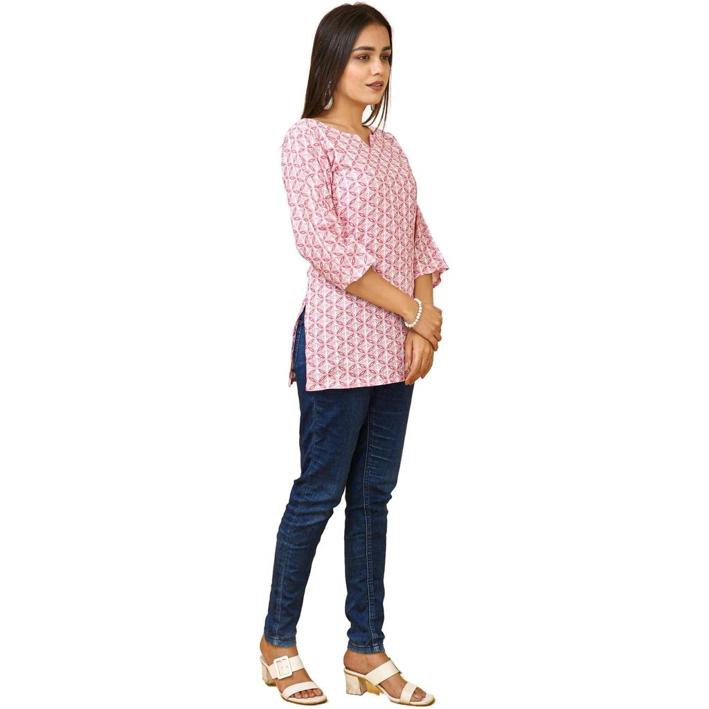 Indian Women Office Wear Top Kurti Set Bollywood Casual Regular Sleeves Kurta