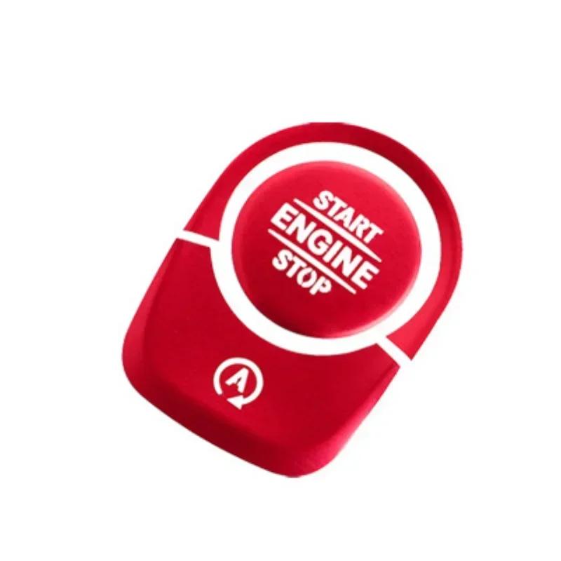 

Для Mercedes Benz AB CLA GLB GLA Class W177 V177 W247 C118 W118 X247 H247 AMG A35 A45 Кнопка запуска и остановки двигателя автомобиля Отделка крышки красный