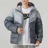 Giacca Invernale Spessa con Cappuccio Patchwork in Cotone Unisex da Uomo 2025