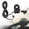 Keenso Motorcycle Handlebar Switch, Thumb Lock Electric Scooters Throttle Grip Accessory Black
