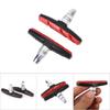 1 Pair   Cycling Mountain Bike V Brake Holder Pads Shoes Rubber Blocks(Red)
