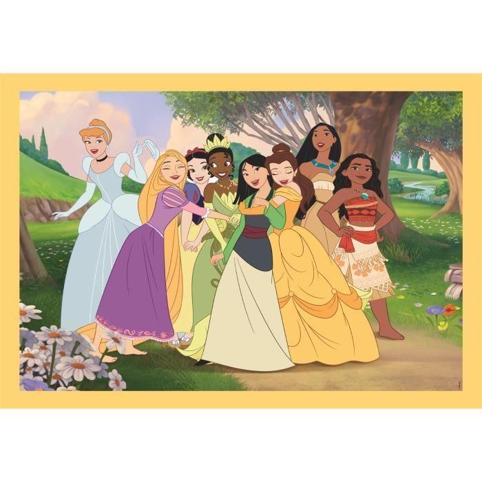 CLEMENTONI - Puzzle 4 en 1 - Disney Princess