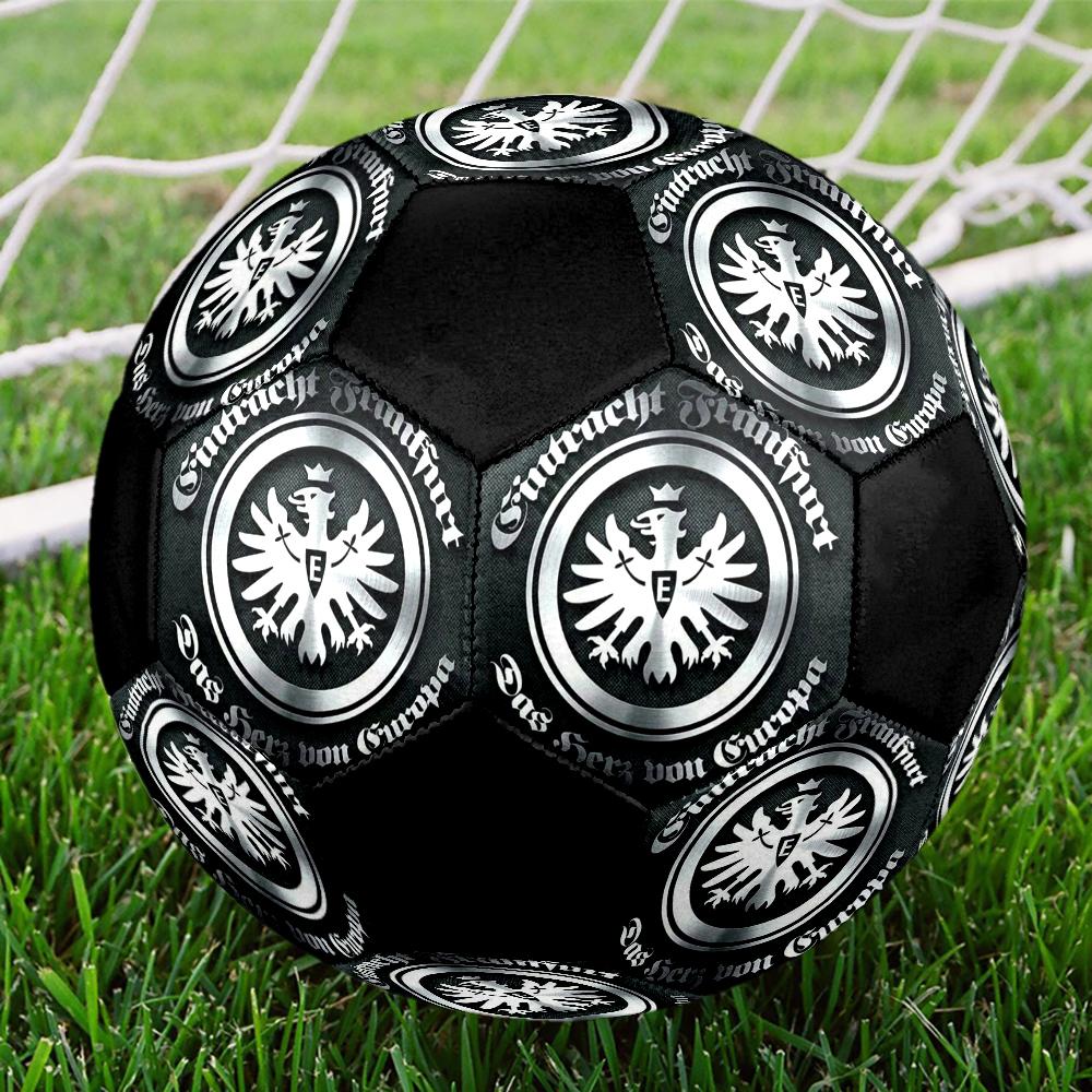 Frankfurt Football Indoor Soccer Ball Colorful Machine Stitched PVC Size 5 Team Training Competition Ready Durable High-Bounce Cool Sports Gift