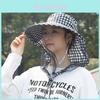 Traditional Farmer Hat With Mesh Face Shield Uv Sun Protection For Outdoor Gardening And Fishing