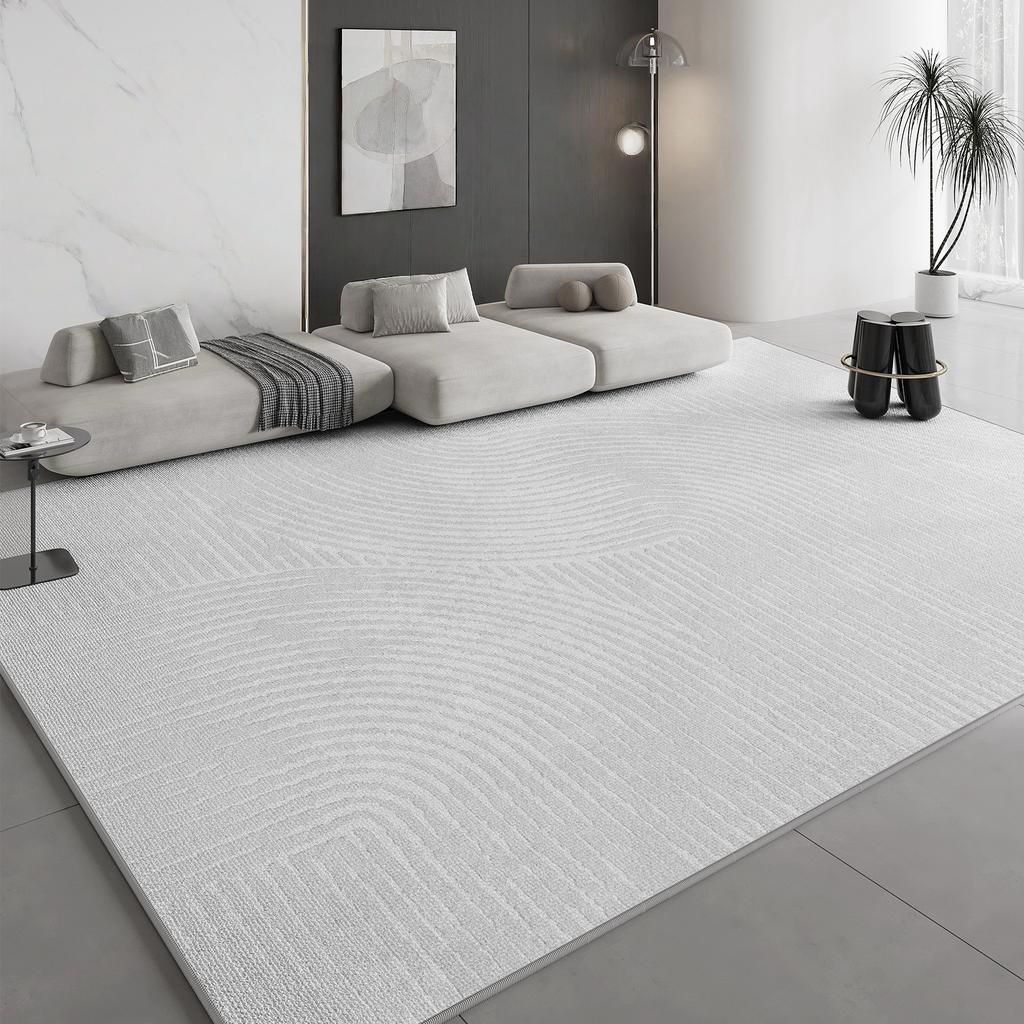 Modern Style Living Room Decoration Line Carpet Soft Rugs for Bedroom Stripe Design Non-slip Rug Home Cream Style Floor Mat