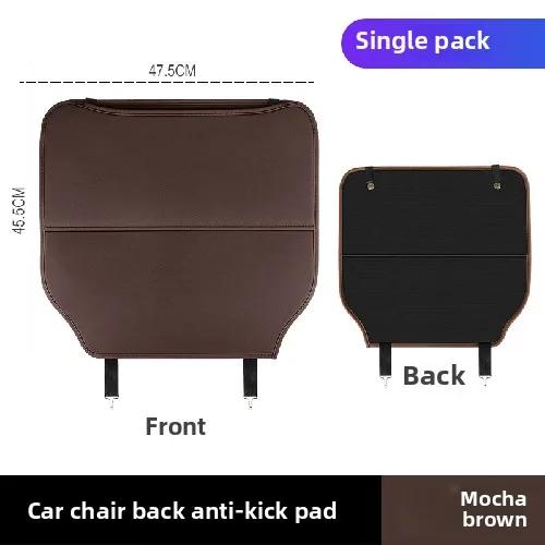 1Pc Multi Functional Car Seat Back Protector Kick Guard with Anti Scratch Storage Bags Safety Seat Cover Organizer Anti Kick Pad