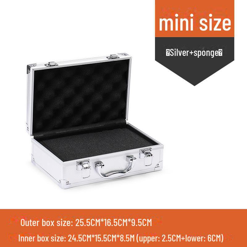 Portable Aluminum Alloy Toolbox for Electricians and Equipment Storage