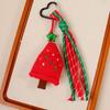 1Pc Christmas Wreath Party Braided Ornaments Mobile Phones Key Accessories Friends Gifts Keyholders Xmas Bag Pendant