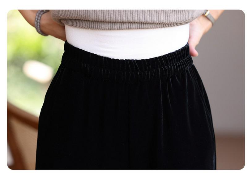 2025 Spring/Autumn Classic Chinese Style Velvet Two-Piece Set for Middle-Aged Women