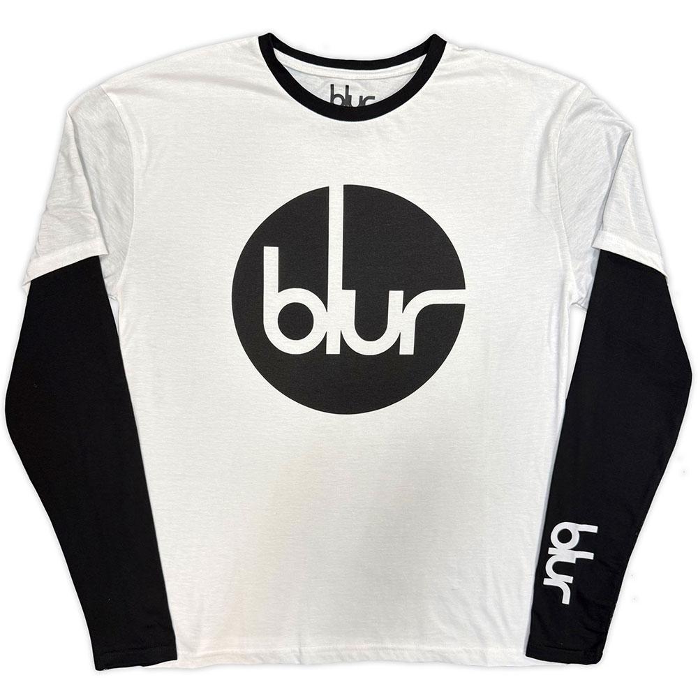 Blur Unisex Adult Circle Logo Layered Long-Sleeved T-Shirt
