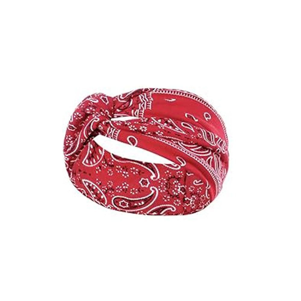 Cashew Flower Headband Sports Running Bohemian Face Wash Makeup Headband Cross Wide-brimmed Headband for Women