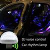 Car USB Ambient Light Mini Colorful Music Sound Led Light Holiday Party Atmosphere Interior Dome Trunk Lamp