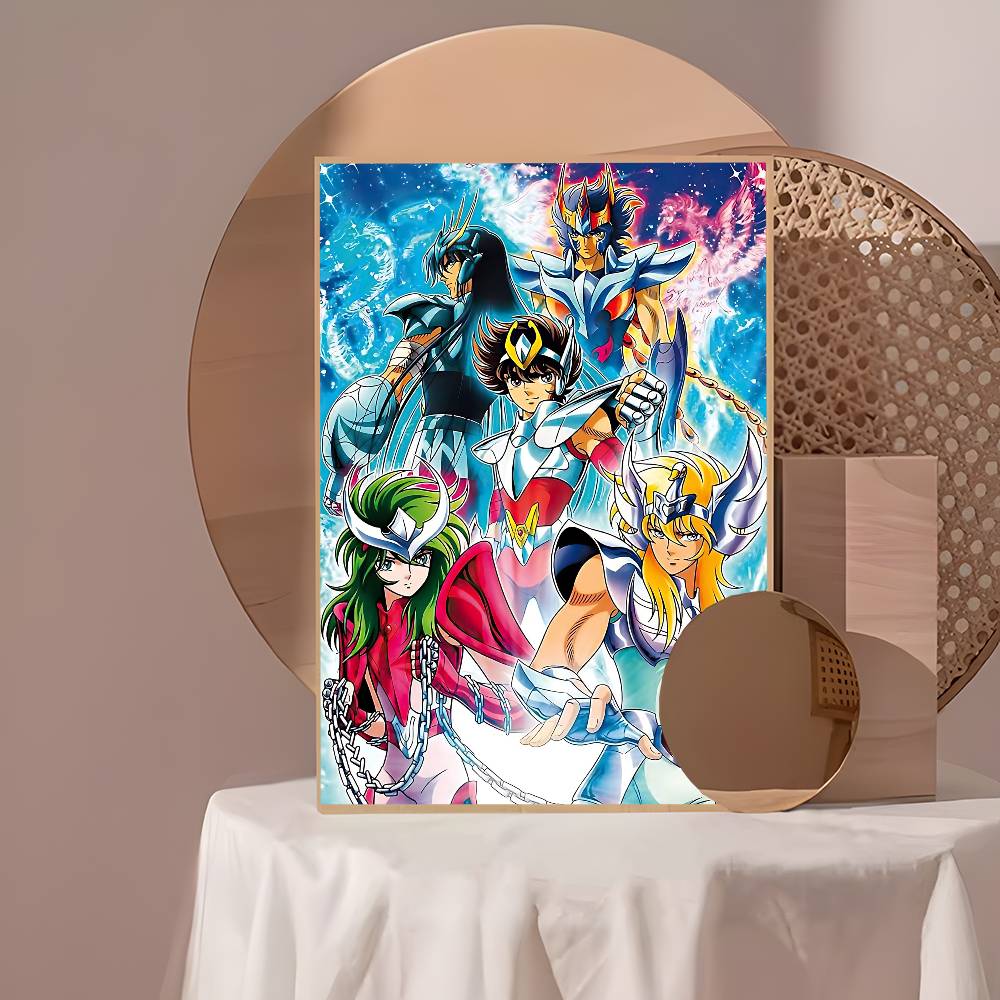 Japanese Hot Anime S-Saint Seiya Whitepaper Poster Waterproof Paper Sticker Coffee House Bar Aesthetic Art Wall Painting