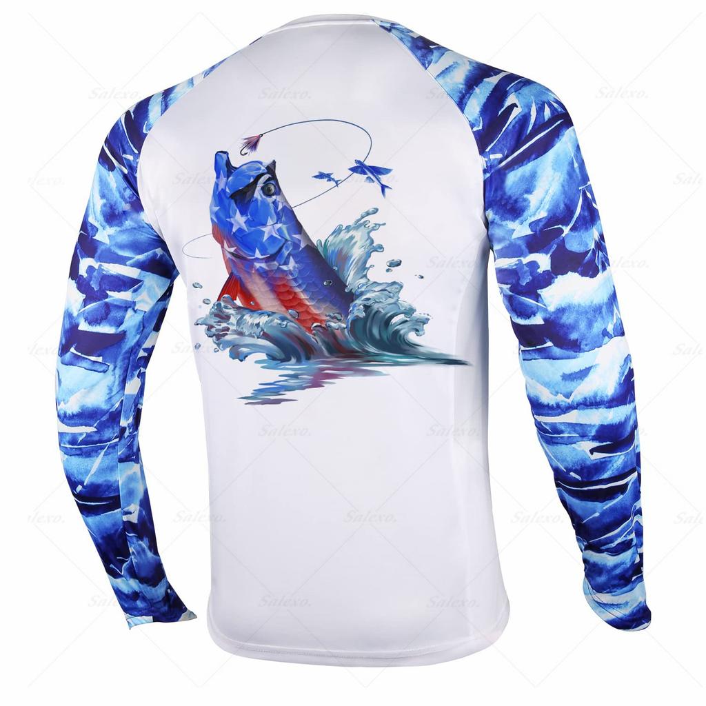 Tuna Fishing Suit Fishing Sunscreen Suit Breathable Quick-drying Trout Fishing Suit Fishing Suit