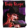 Nightmare On Elm Street Headshot Freddy Krueger Blanket