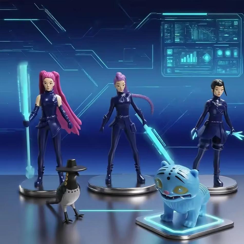 Kpop Demon Hunters Figure K Pop Demon Hunters Figures Huntrix Figures Toy Derpys Tiger Rumi Mira Zoey Sussy Figurine Ornaments