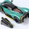 Modèle de voiture de sport en alliage Aston Martin Valkyrie 1/24 Métal moulé sous pression Véhicules Super de Course Modèle de Voiture Haute Simulation Son et Lumière Jouet Cadeau pour Enfants