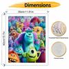 Disney Monsters Inc. Oil Paint Art Painting Kit Oil Paint Dots Home Wall Decor