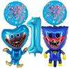 Game Huggy Wuggy Number Balloons Decoration Poppy Playtime Birthday Party Ballon Set Baby Shower Cartoon Round Foil Balloon