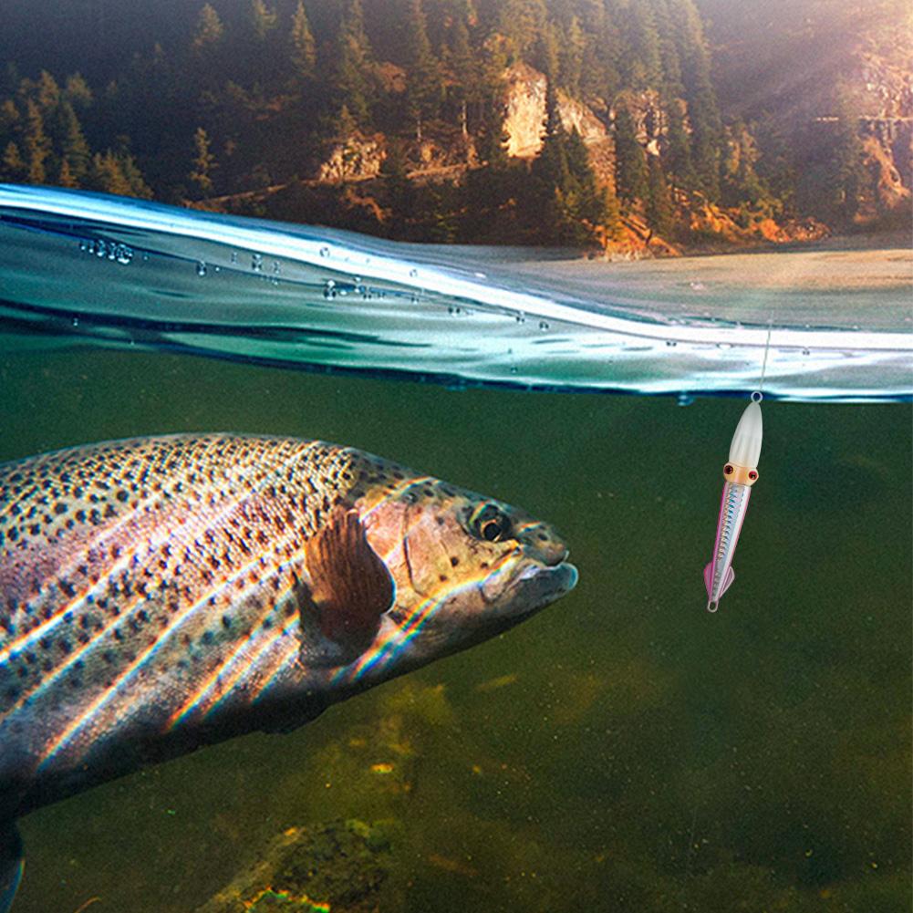 Fast Sinking Hard Squid Bait Wobblers 3D Eyes Artificial Crankbait Lifelike Fishing Bait Fishing Accessories