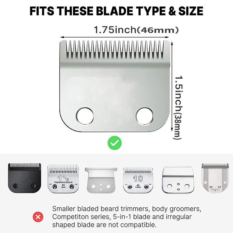 2Pcs Professional Hair Cutting Guide Comb Clipper Limit Comb Trimmer Cutting Styling Tools Attachment Compatible 1.5mm 4.5mm