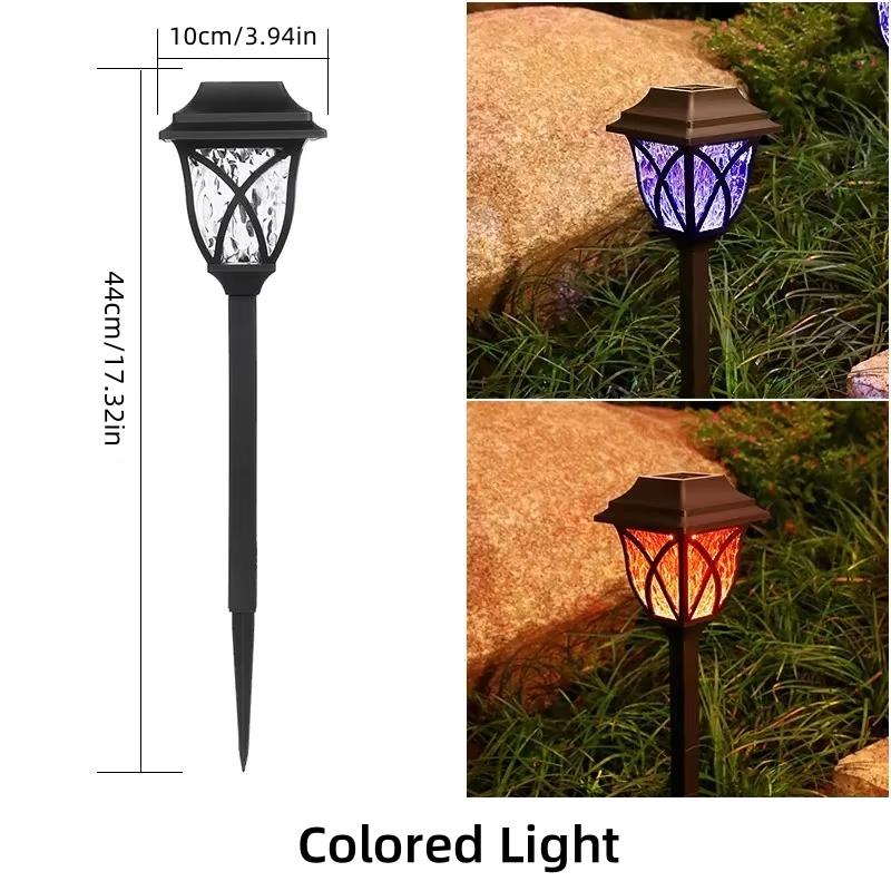 

8 Pack Solar LED Courtyard Lamp Outdoor Waterproof Lawn Lights Solar Landscape Channel Light Corridor Garden Decoration Lighting 2 PCS