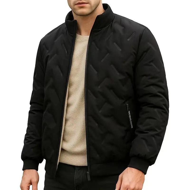 

Men s Outdoor Warm Jacket Stand Collar Zipper Windproof Coats Athletic Thick Fleece Winter Casual Solid Color Male Streetwear XXXXXL