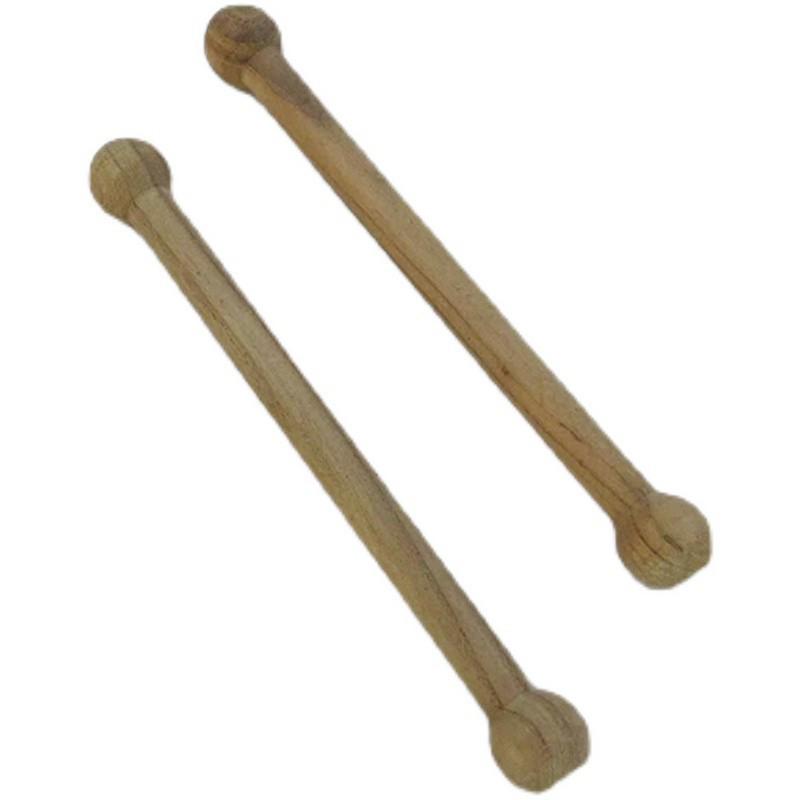 Solid Wood Drumsticks with Red Ribbon for Adult & Children Drumming and Dance.